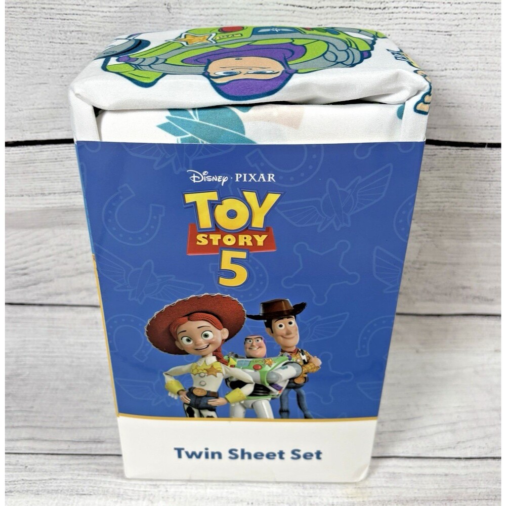 New Disney Toy Story 5 Twin Sheet Set 3-Piece Microfiber Bedding Sealed NEW